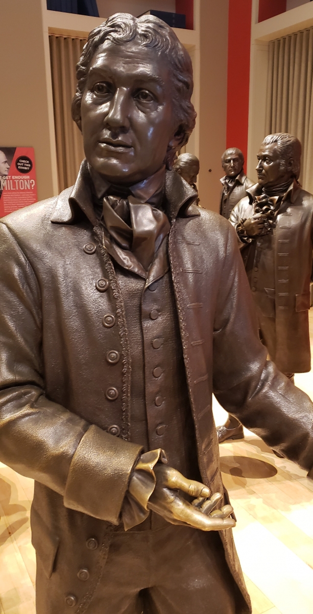 Abraham Baldwin Statue in Signers' Hall at the National Constitution Center