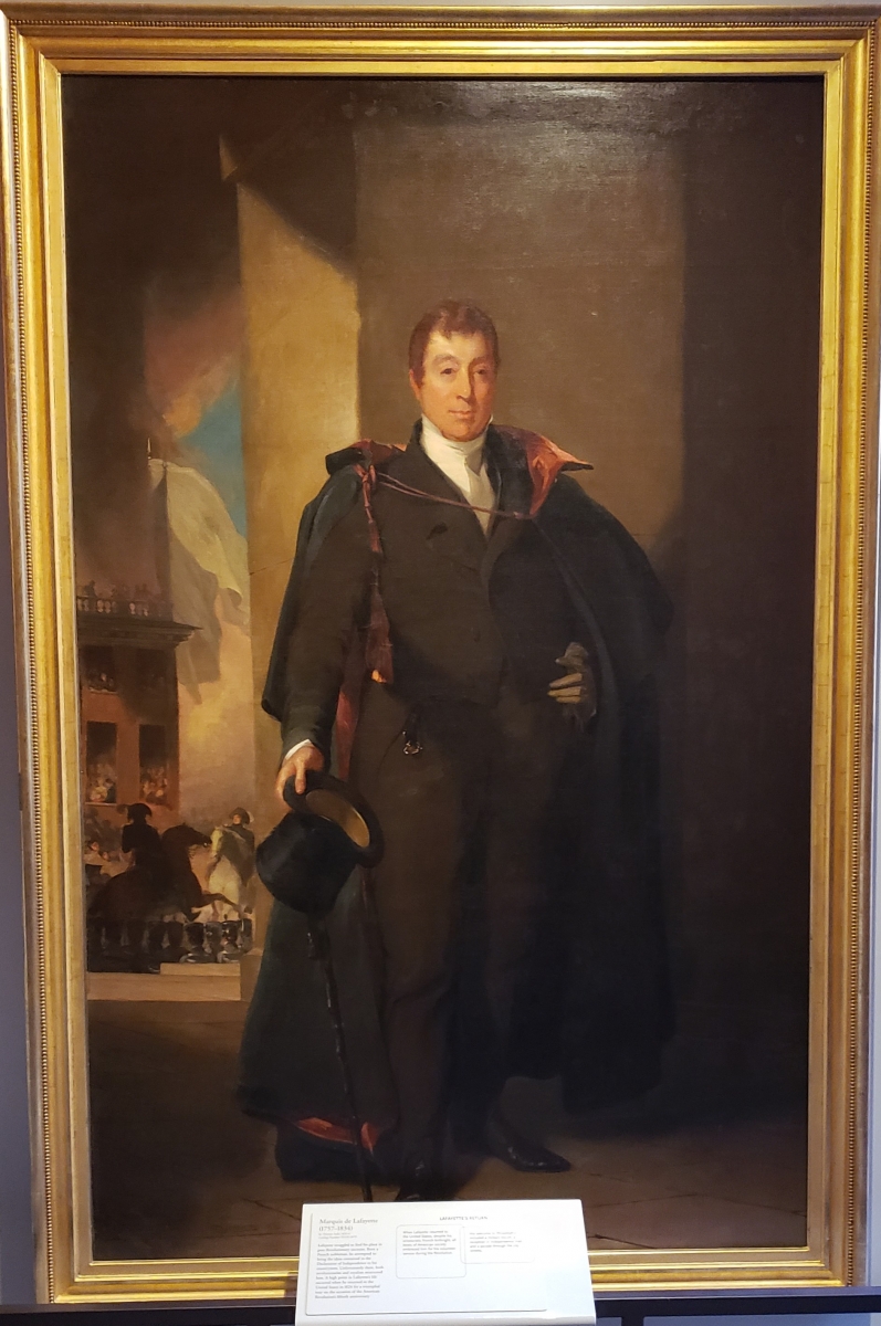  Portrait of the Marquis de Lafayette, as he appeared on his return to America. Located in the Second Bank of the United States Portrait Gallery