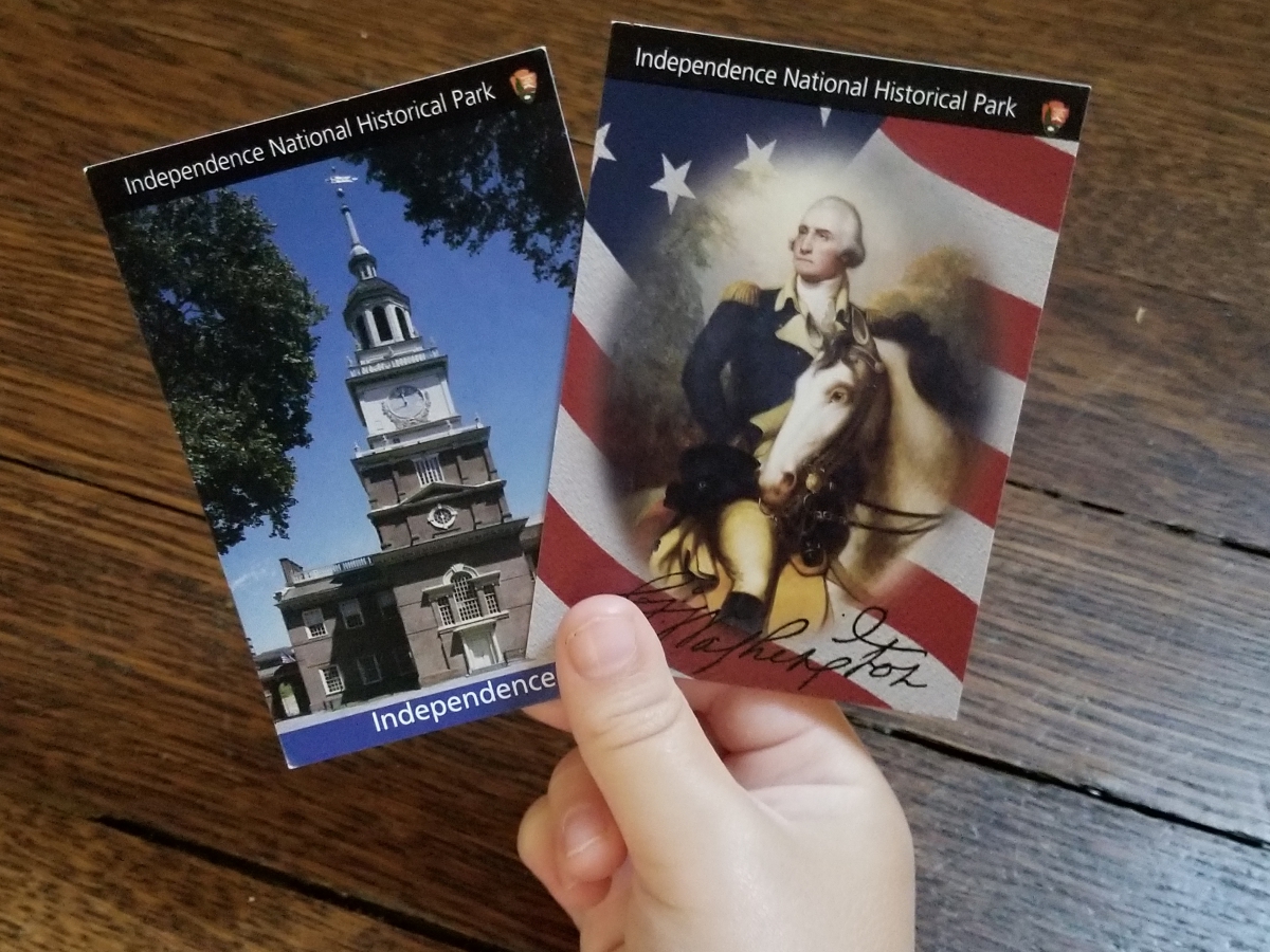 George Washington and Independence Hall Trading Cards