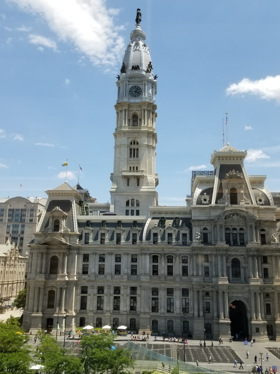 Philadelphia City Hall with Dilworth Park in Foreground