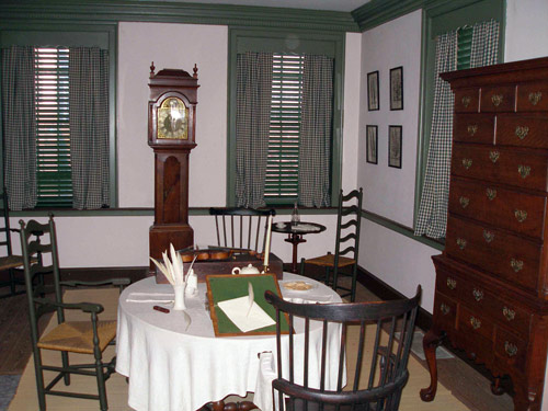 Interior of the Declaration House, Jefferson's Parlor