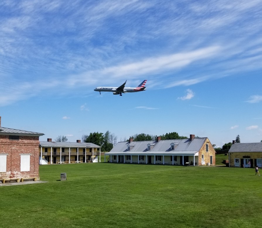 Fort Mifflin is on the Approach Route to Philadelphia International Airport