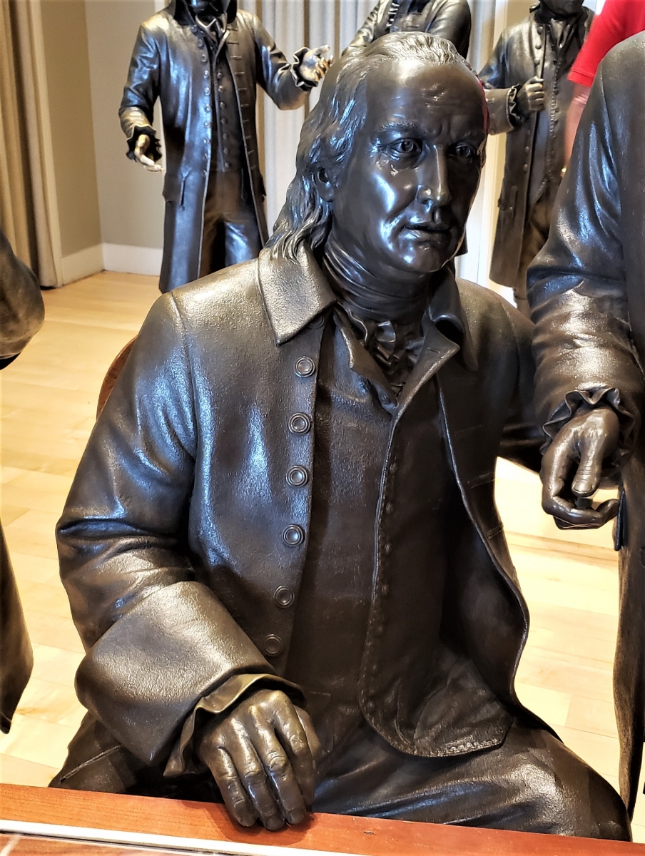 George Clymer Statue in Signers' Hall at the National Constitution Center