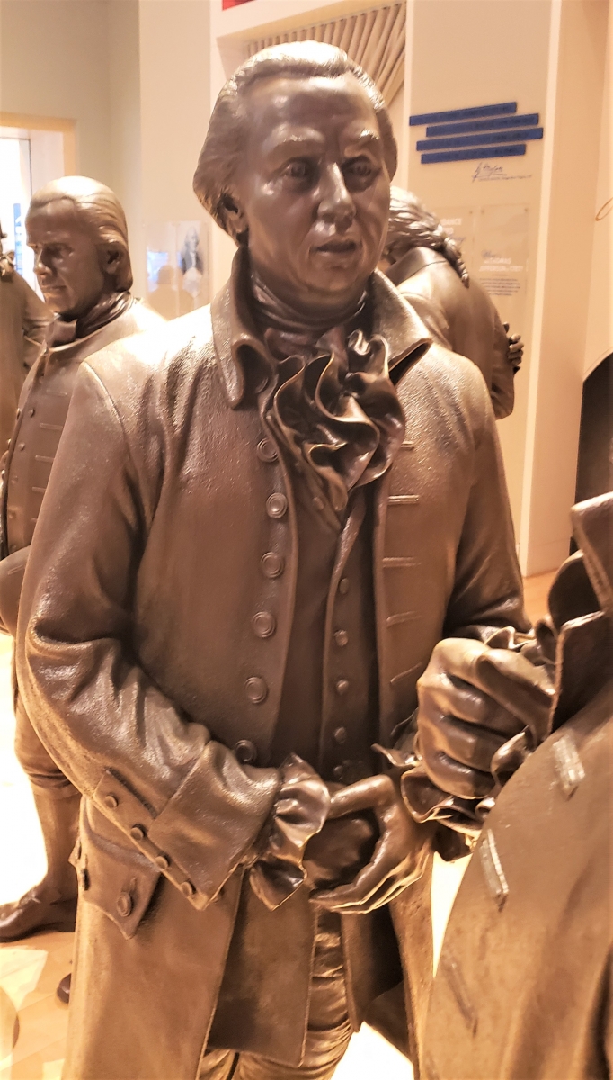 Gunning Bedford, Jr. Statue in Signers' Hall at the National Constitution Center