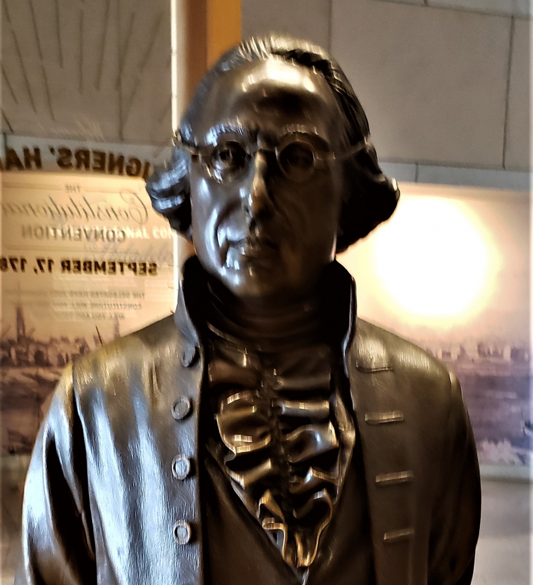 James Wilson Statue in Signers' Hall at the National Constitution Center