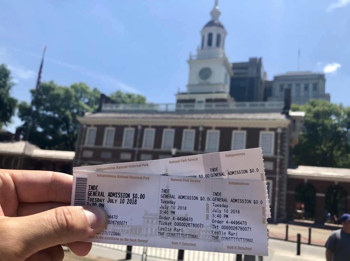 The tickets you'll need to visit Independence Hall
