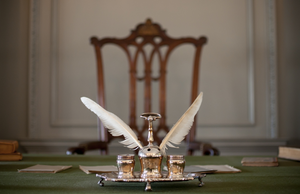 The Syng Inkstand - Believed to have been used to sign The Declaration of Independence - Photo Credit: National Park Service