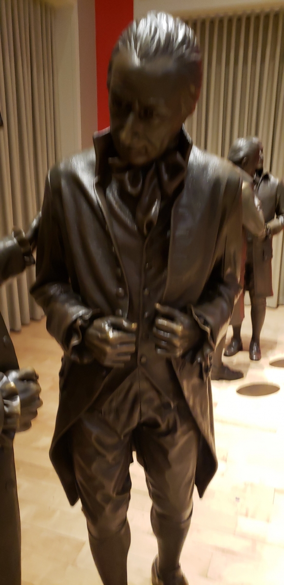 William Samuel Johnson Statue in Signers' Hall at the National Constitution Center