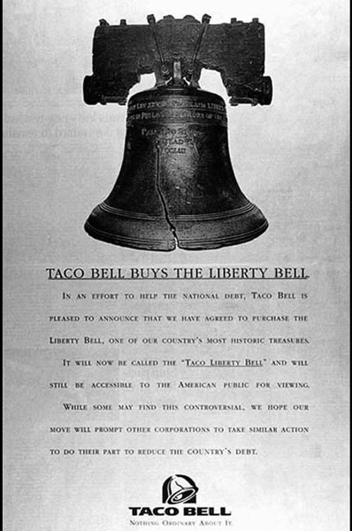 Taco Bell Advertisement - April 1, 1996
