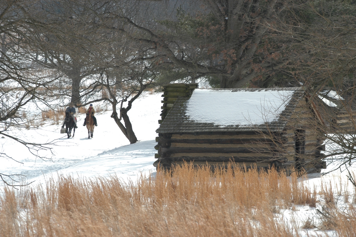 A replica Continental Army hut. Source: ValleyForge.org