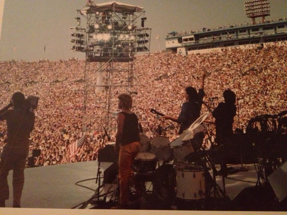 The Hooters - One of the Opening Acts at Live Aid Philadelphia, JFK Stadium, July 13, 1985 (Photo Credit: David Uosikkinen)