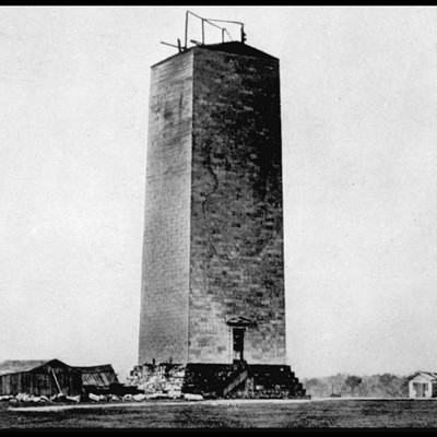 The Washington Monument as it Looked Unfinished for Decades - Credit NPS The Washington Monument as it Looked Unfinished for Decades - Credit NPS