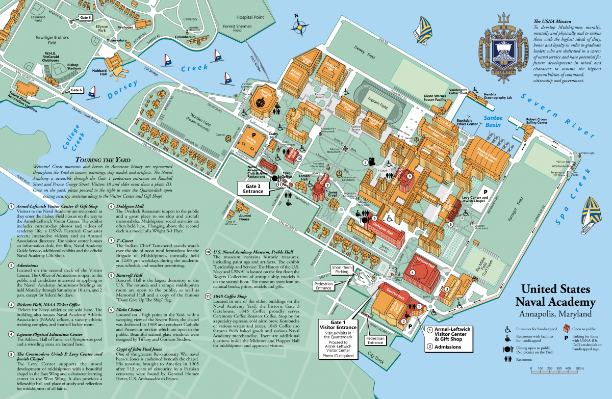 United States Naval Academy Map United States Naval Academy Map