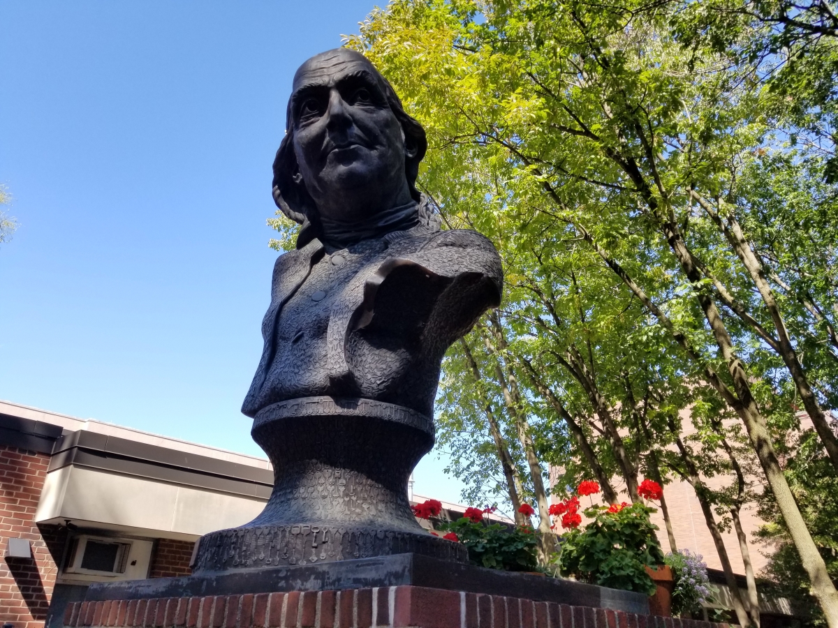 Benjamin Franklin "Keys to Community" Bronze Bust, Philadelphia