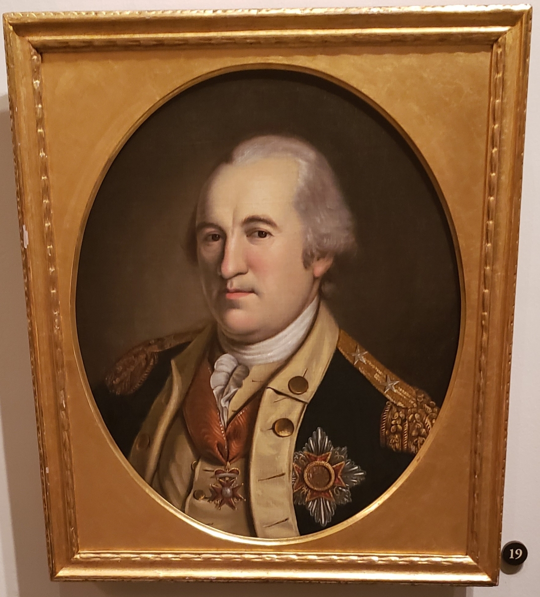 Marquis de Lafayette Portrait located in the Second Bank of the United States Portrait Gallery