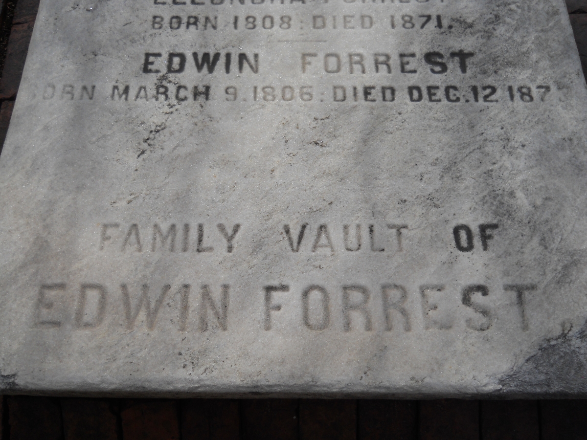 Edwin Forrest Burial Vault