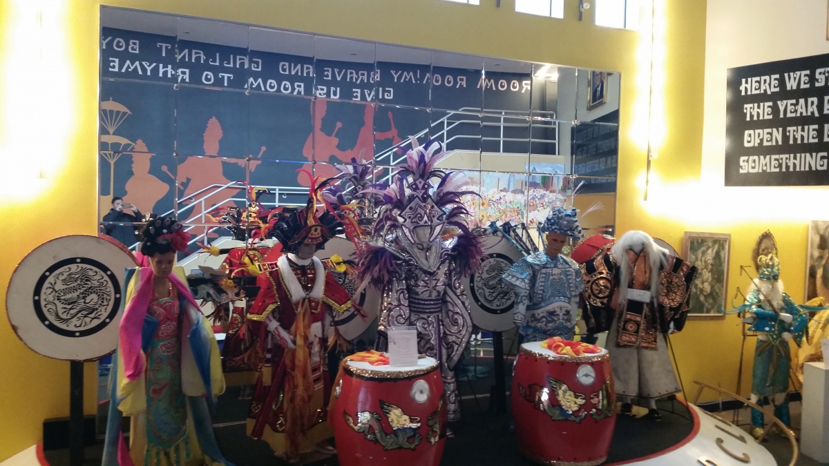 Display at the Mummers Museum Display at the Mummers Museum