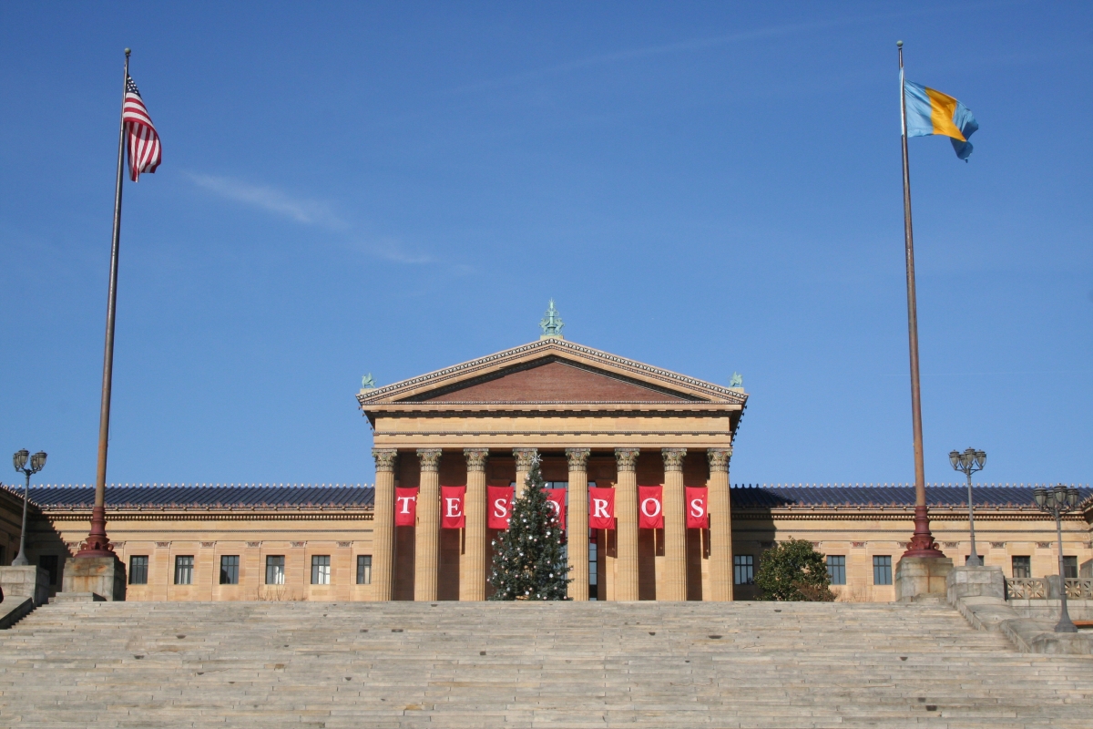 A view of the Philadelphia Museum of Art and the steps Rocky Made Famous 