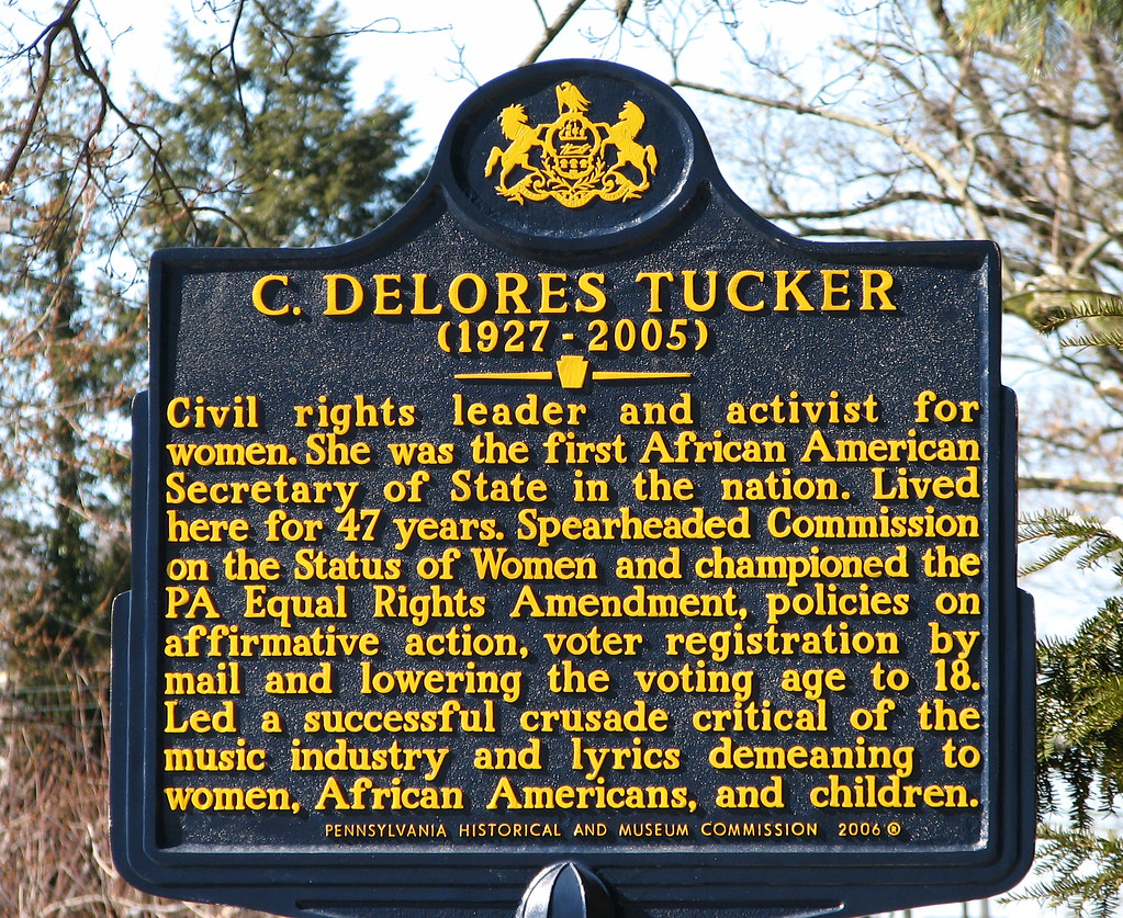 C. Delores Tucker Historical Marker C. Delores Tucker Historical Marker
