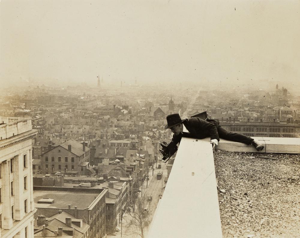 Walter Crail on the Public Ledger Building - 1917 - The Evening Public Ledger