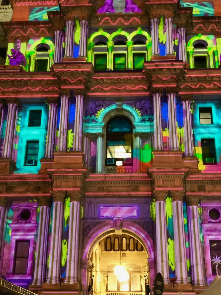 Deck the Hall Light Show @ Philadelphia City Hall's Dilworth Park