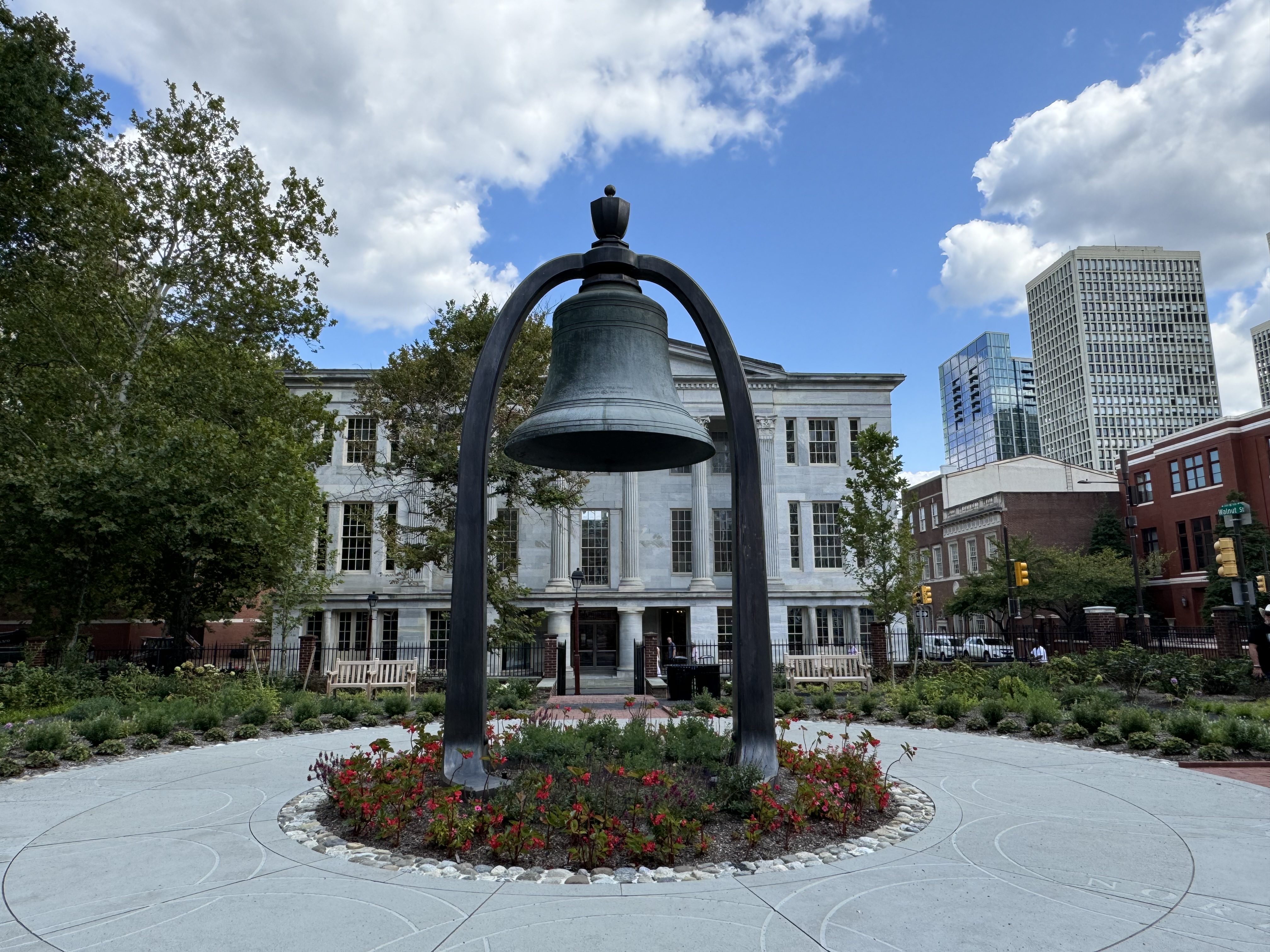 The Bicentennial Bell in Benjamin Rush Garden