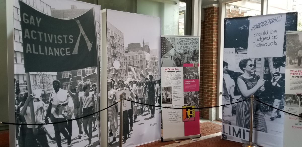 LGBT Rights Demonstration exhibit inside the Liberty Bell Center