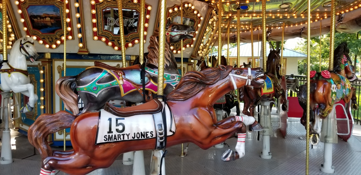 Franklin Square Carousel featuring "Smarty Jones"