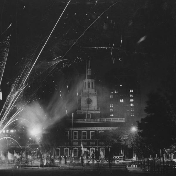 Celebrations in front of Independence on July 4th, 1957 Celebrations in front of Independence on July 4th, 1957