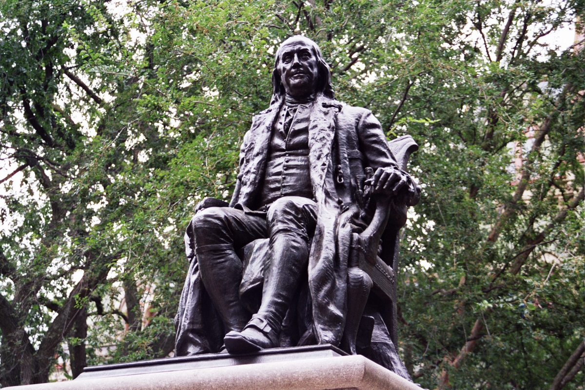 Benjamin Franklin, In Front of College Hall, University of Pennsylvania