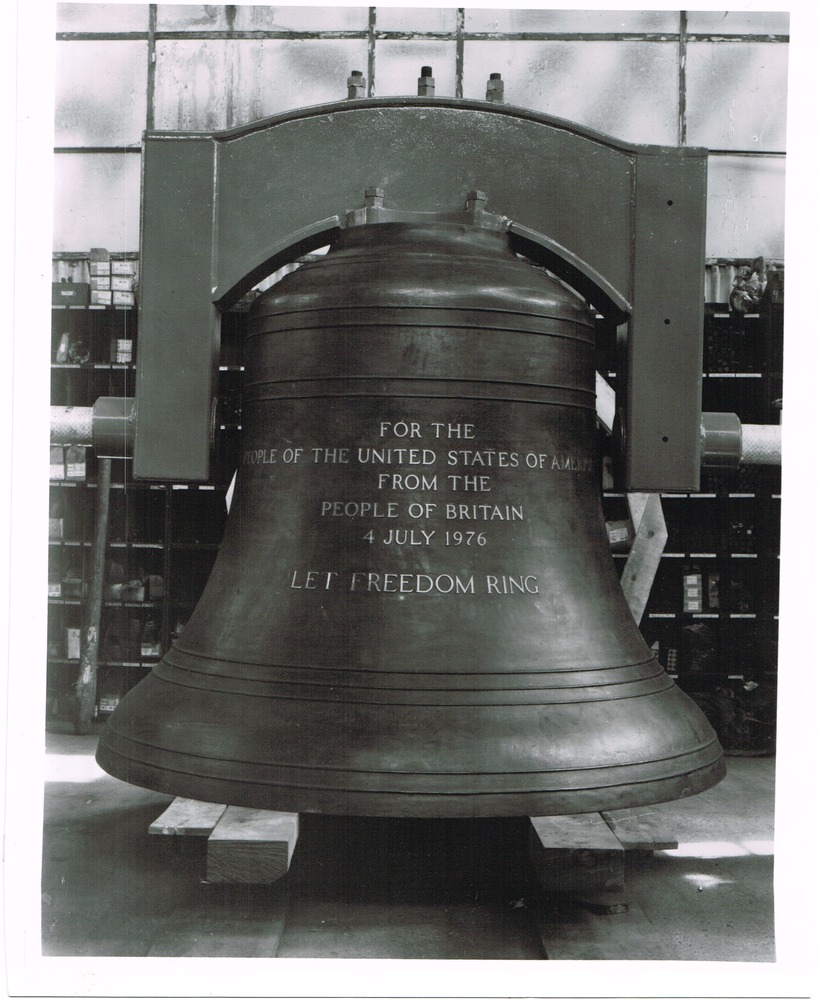 The Bicentennial Bell at Whitechapel Bell Foundry in London (Credit: National Park Service)