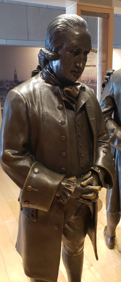 Daniel Carroll Statue in Signers' Hall at the National Constitution Center