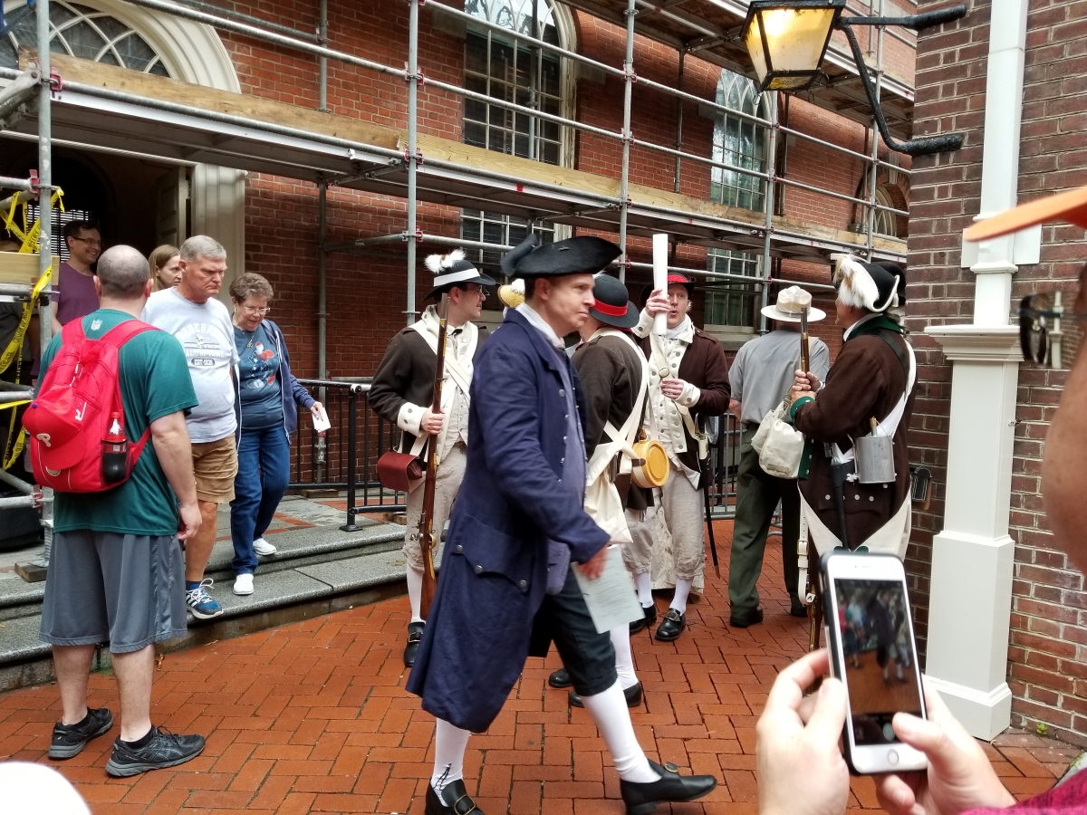 Colonel John Nixon, Behind Independence Hall, July 8, 2019