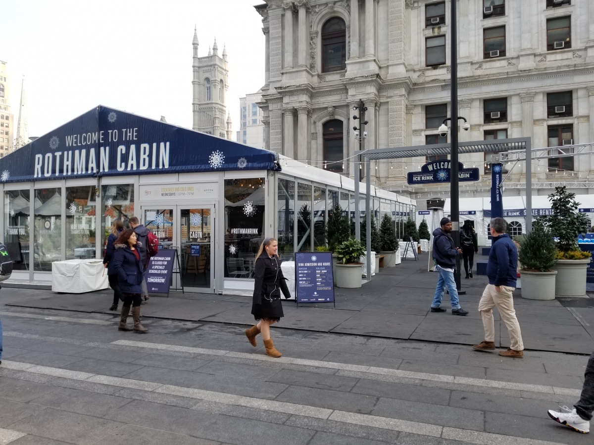 Dilworth Park Rothman Cabin at the Rothman Ice Rink