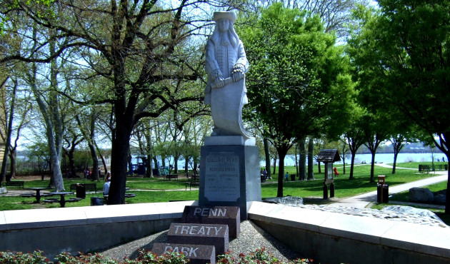 William Penn Statue in Penn Treaty Park - Credit: PennTreatyPark.org