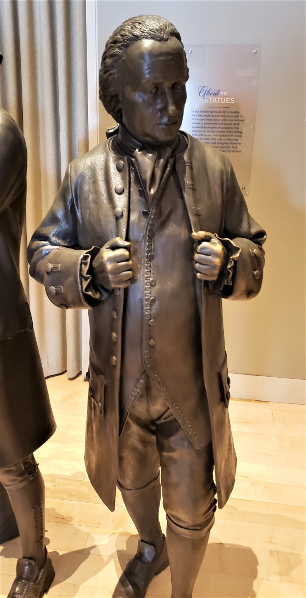 George Mason Statue in Signers' Hall at the National Constitution Center