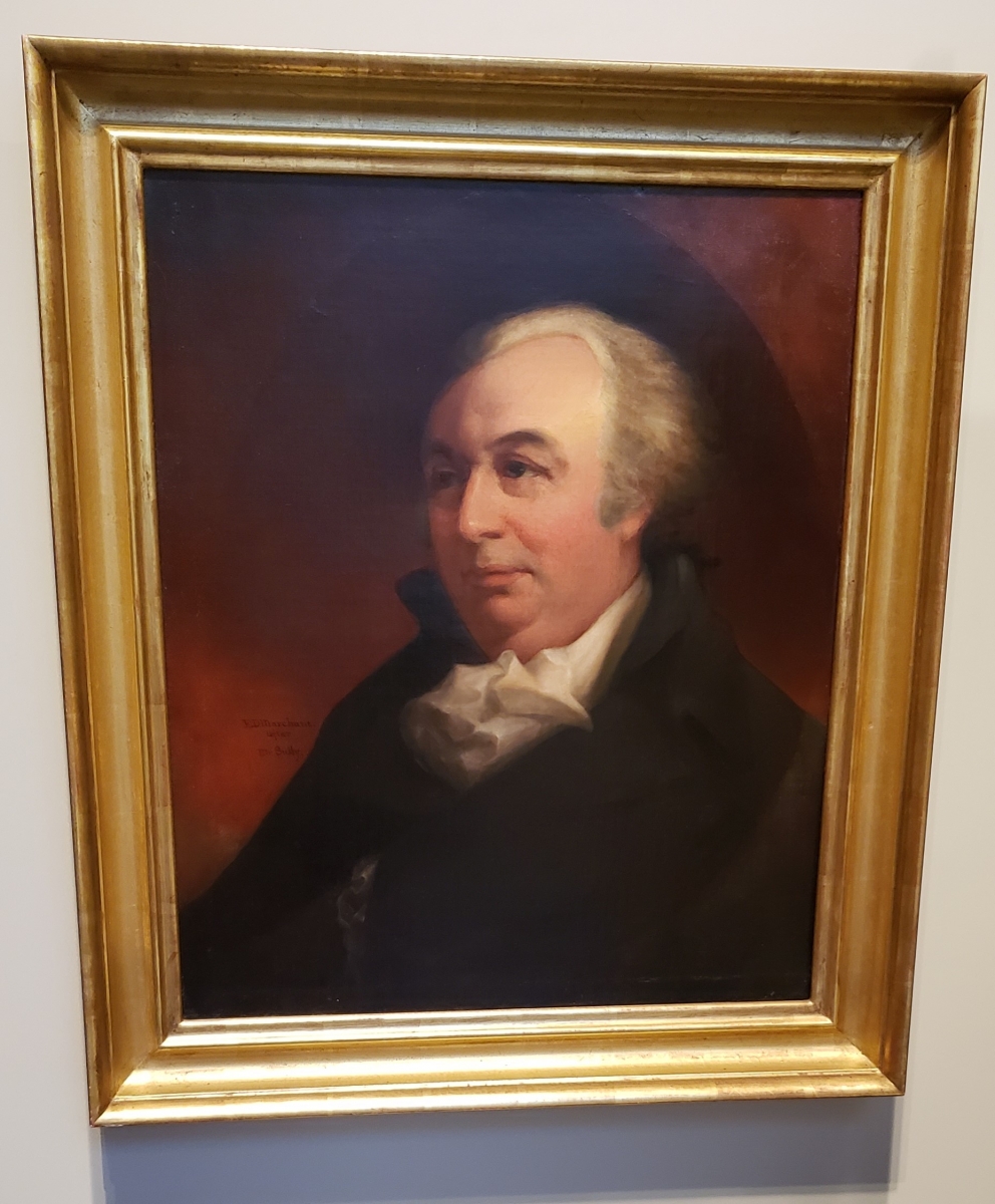 Portrait of Gouverneur Morris hanging in the Second Bank of the United States Portrait Gallery
