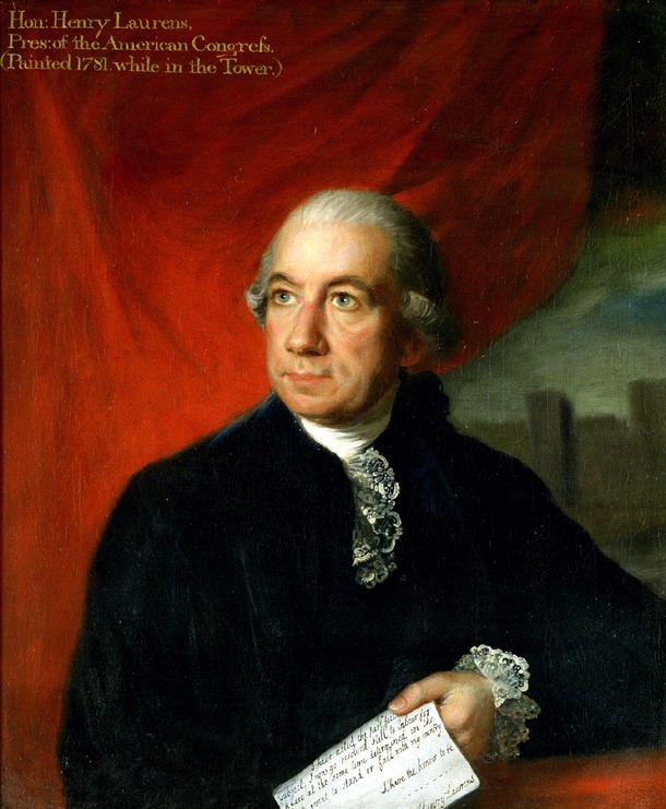 Portrait of Henry Laurens painted while Laurens was imprisoned in the Tower of London
