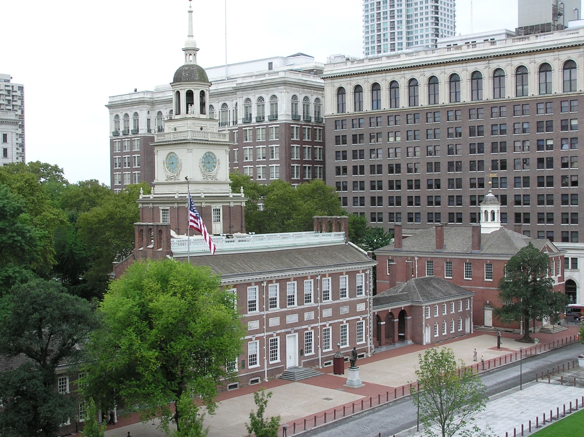 Independence Hall, location of the Pennsylvania Mutiny of 1783