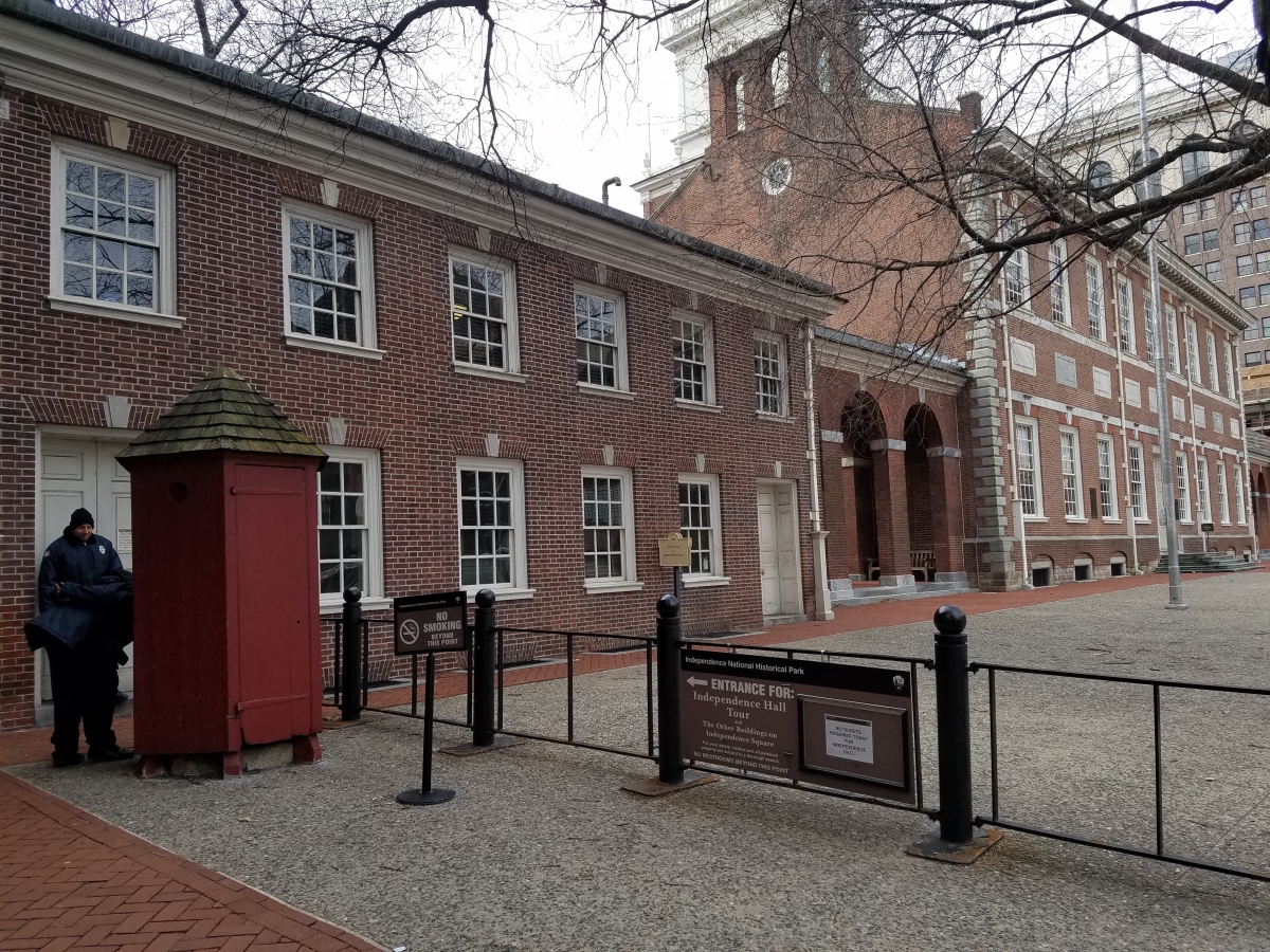 Entrance to Independence Hall