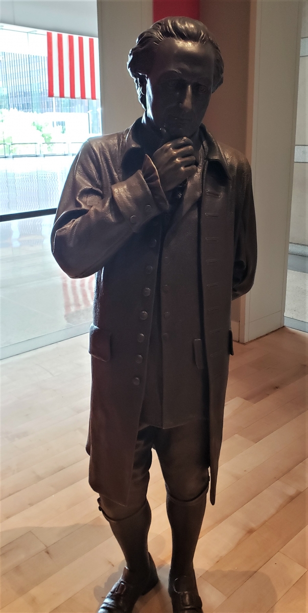 John Dickinson Statue in Signers' Hall at the National Constitution Center