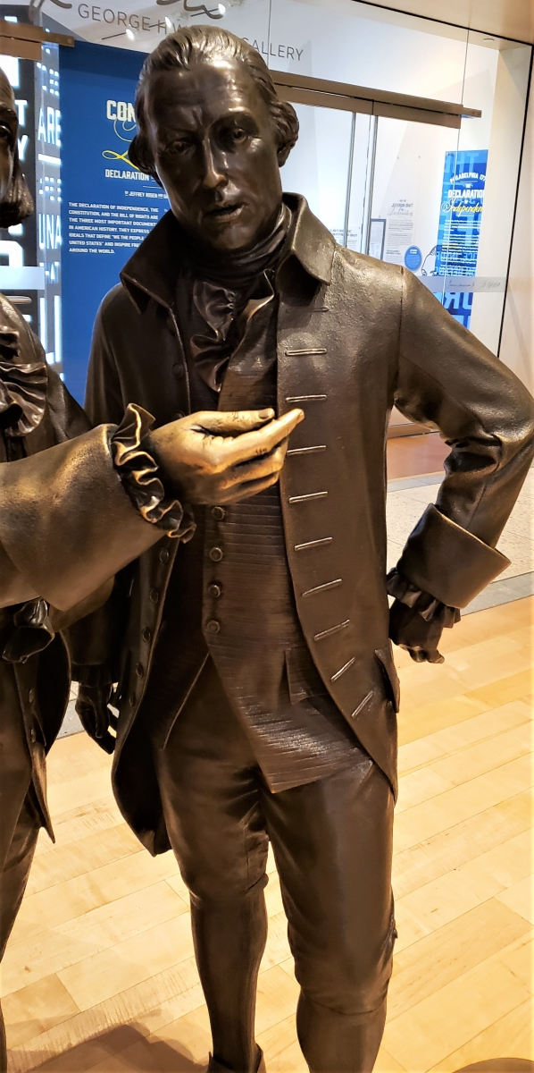 John Langdon Statue in Signers' Hall at the National Constitution Center