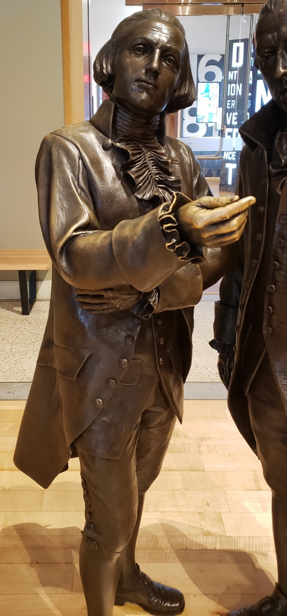  Nicholas Gilman Statue in Signers' Hall at the National Constitution Center