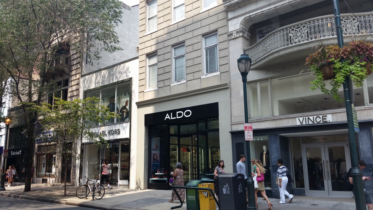 Shops Along Walnut Street Near Rittenhouse Square