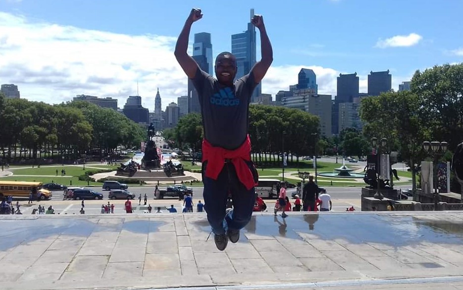 Rocky Steps, Philadelphia Museum of Art, Celebrating Rocky's Routine