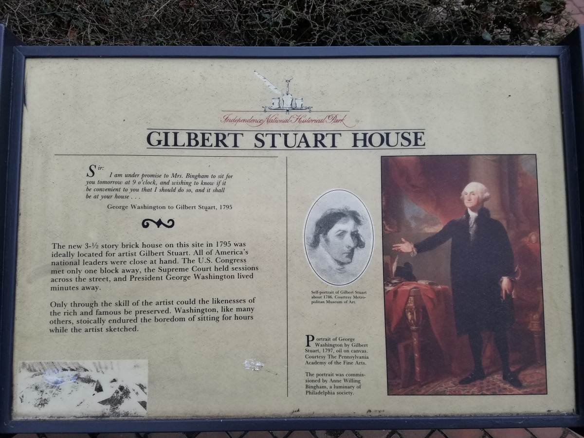 Gilbert Stuart House in Philadelphia