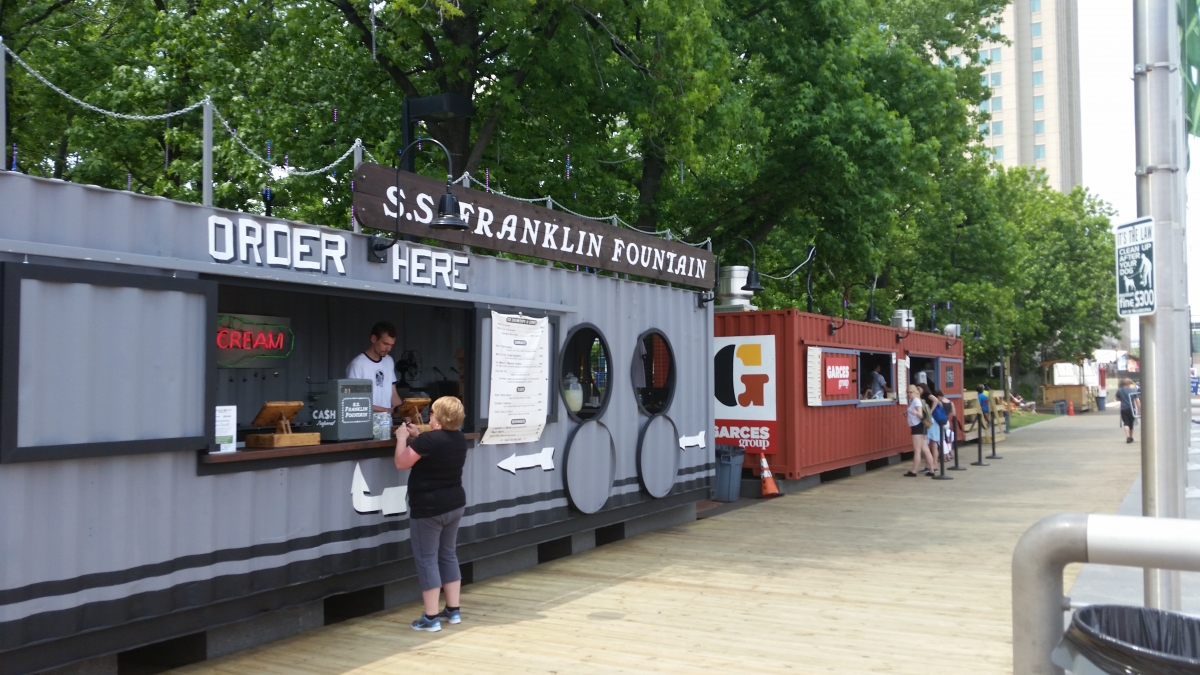 The S.S. Franklin Fountain at Spruce Street Harbor Park