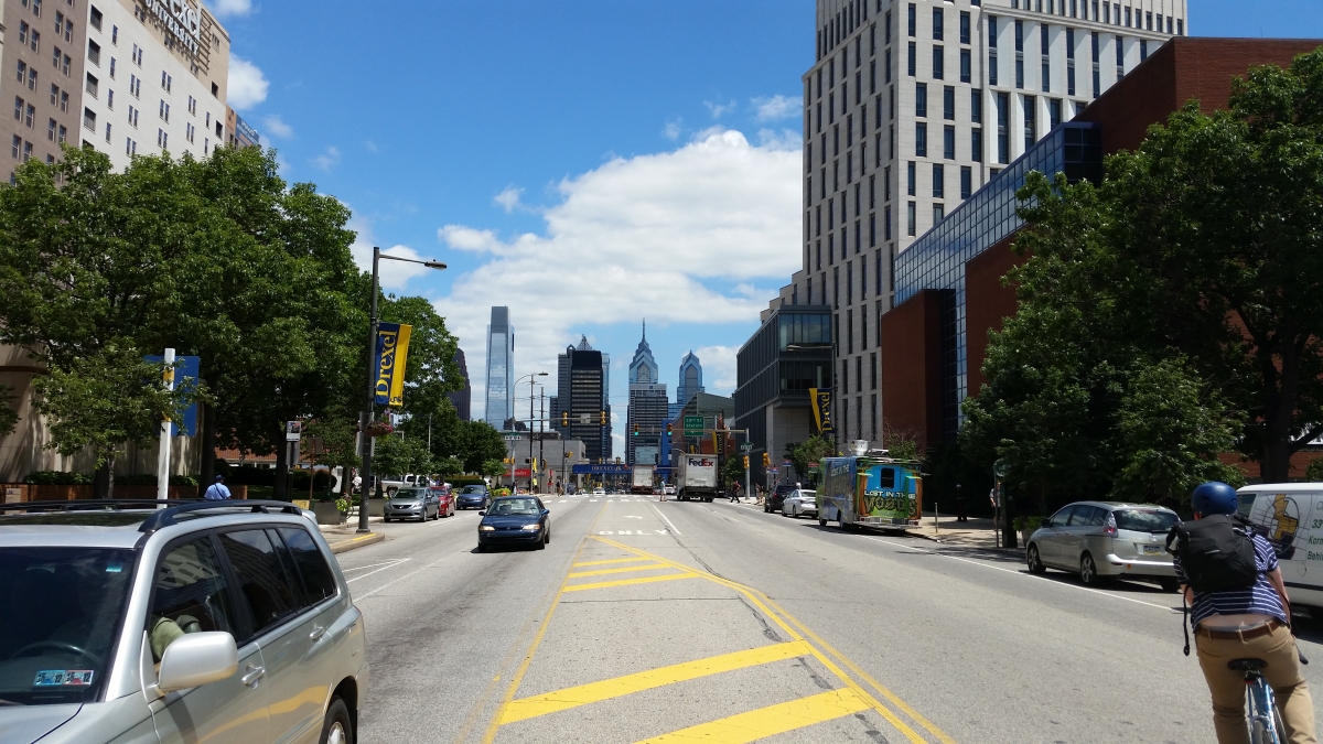 View of Center City Skyline from Drexel's campus in University City
