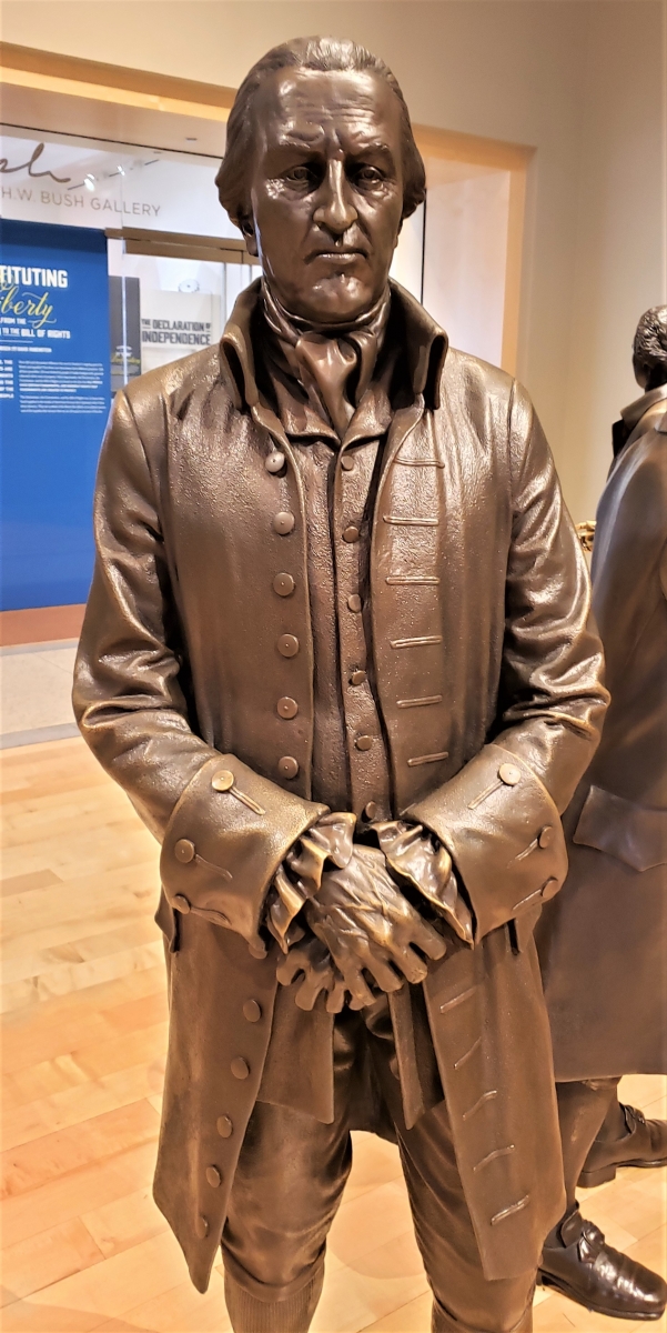 William Livingston Statue in Signers' Hall at the National Constitution Center