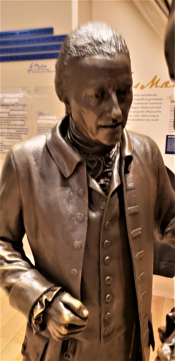 William Few Statue in Signers' Hall at the National Constitution Center